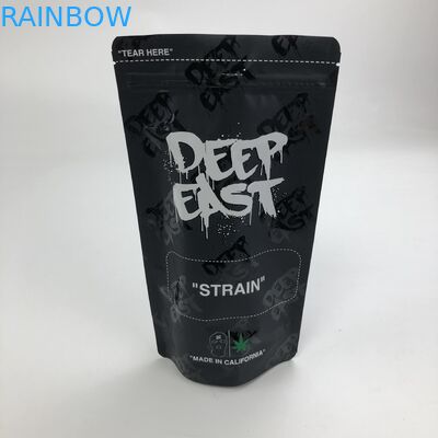 Matt Black Aluminum Foil impreso de encargo 250g 1kg 12oz con el Ziplock se coloca encima de bolsa con el bolso claro de la ventana