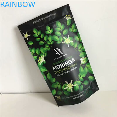 El proveedor de China crea la impresión para requisitos particulares del soporte que se puede volver a sellar del papel de aluminio encima de bolsas con la cremallera para el acondicionamiento de los alimentos