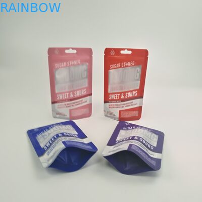 Los bolsos modificados para requisitos particulares del muchacho de la selva de Runtz de las galletas de las bolsitas de la prueba del niño de 3.5g 7g se colocan encima de Doypack con las cremalleras dobles