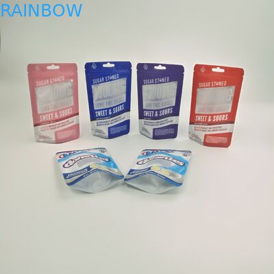 Los bolsos modificados para requisitos particulares del muchacho de la selva de Runtz de las galletas de las bolsitas de la prueba del niño de 3.5g 7g se colocan encima de Doypack con las cremalleras dobles