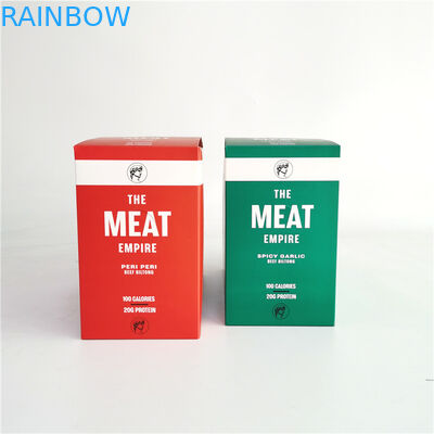 La impresión en offset rasga apagado la caja de papel para la cecina de la carne de vaca