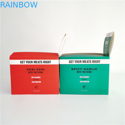 La impresión en offset rasga apagado la caja de papel para la cecina de la carne de vaca