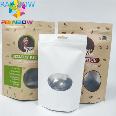 El Ziplock de papel de Brown Kraft CMYK VMPET se levanta la bolsa