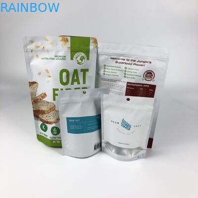 El empaquetado desigual de la carne de vaca del mini de la cantidad de la impresión bocado digital de la galleta se levanta el bolso de la cremallera con la ventana clara