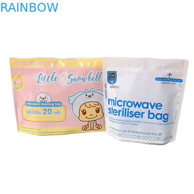 Soporte estéril libre de la mayor nivel de BPA encima de bolsos de amamantamiento del esterilizador de la entrerrosca de los alimentos para niños del almacenamiento del bolso plástico de la bolsa