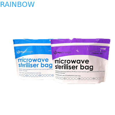 Soporte estéril libre de la mayor nivel de BPA encima de bolsos de amamantamiento del esterilizador de la entrerrosca de los alimentos para niños del almacenamiento del bolso plástico de la bolsa