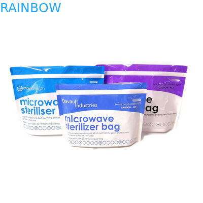 Soporte estéril libre de la mayor nivel de BPA encima de bolsos de amamantamiento del esterilizador de la entrerrosca de los alimentos para niños del almacenamiento del bolso plástico de la bolsa