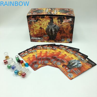 Tarjeta lenticular del PVC 3D de la píldora los 60*80cm del RINOCERONTE con las balas