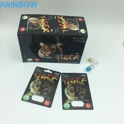 Cápsula sexual del poder que empaqueta tarjetas de la ampolla de CMYK 350g 3D