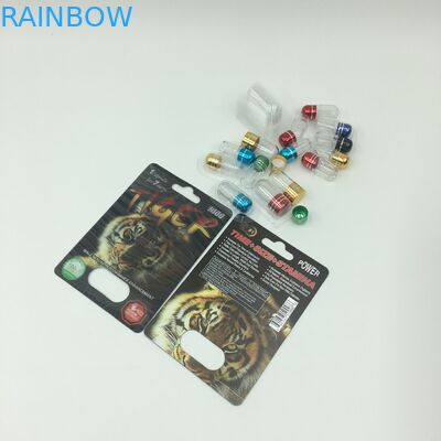 Cápsula sexual del poder que empaqueta tarjetas de la ampolla de CMYK 350g 3D