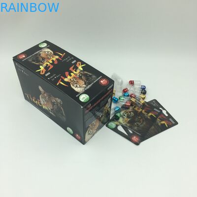 Cápsula sexual del poder que empaqueta tarjetas de la ampolla de CMYK 350g 3D