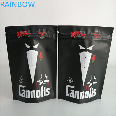 La mala hierba modificada para requisitos particulares de la nuez de la galleta 3.5g se coloca encima del bolso plástico 7g 18g 24g del caramelo de la bolsa de la cremallera