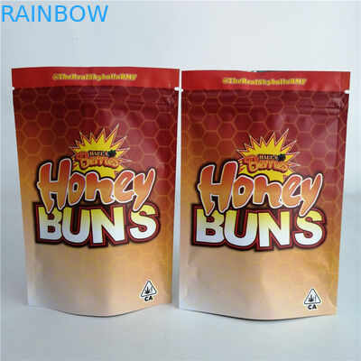 La mala hierba modificada para requisitos particulares de la nuez de la galleta 3.5g se coloca encima del bolso plástico 7g 18g 24g del caramelo de la bolsa de la cremallera