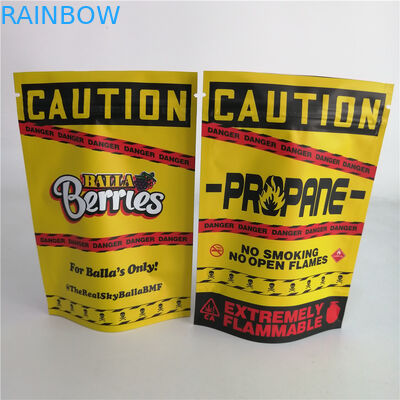 La mala hierba modificada para requisitos particulares de la nuez de la galleta 3.5g se coloca encima del bolso plástico 7g 18g 24g del caramelo de la bolsa de la cremallera