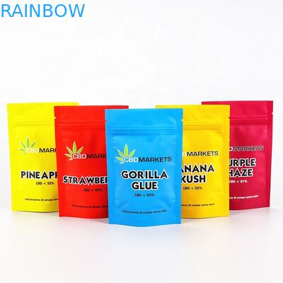 La mala hierba que se puede volver a sellar CBD VMPET 180mic Mylar se levanta la bolsa