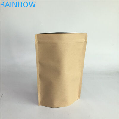 Soporte de empaquetado del bolso de Kraft de papel del café común de la bolsa 250g 500g encima de la bolsa de papel para el bocado de la nuez de la comida del té de Coffe