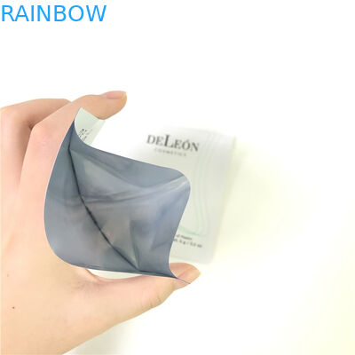 Bolso de empaquetado poner crema de la máscara del bolso de Customzed de la muestra de la pequeña muestra cosmética blanca plana de la bolsita