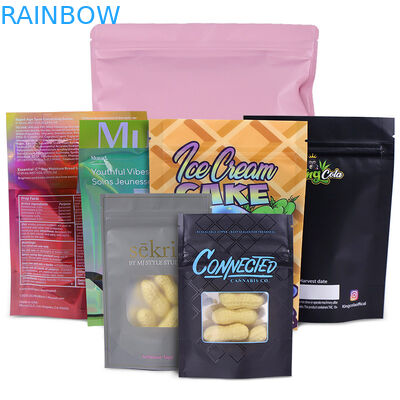 Bolso de Mylar del sellado caliente de la cerradura CMYK MOPP de la cremallera del papel de aluminio