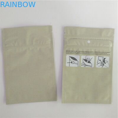 Incienso herbario del color 180mic 4X6 de Kraft que empaqueta para las semillas de flor