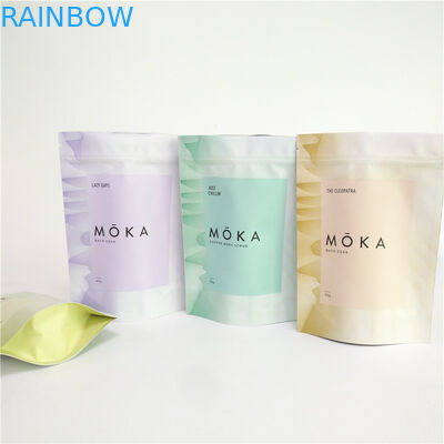 El exfoliante corporal de impresión a todo color 200g se levanta el bolso de café vacío del papel de aluminio de la bolsa con la cremallera