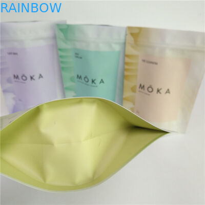 El exfoliante corporal de impresión a todo color 200g se levanta el bolso de café vacío del papel de aluminio de la bolsa con la cremallera