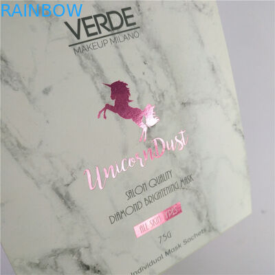 bolsita de empaquetado de la muestra de Mini Eye Cream Pouch Skincare del bolso de la máscara del pelo de 5ml 30ml con la caja de presentación de papel