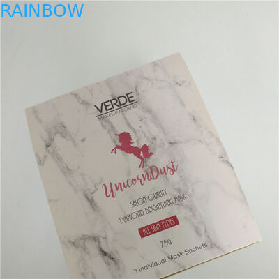 bolsita de empaquetado de la muestra de Mini Eye Cream Pouch Skincare del bolso de la máscara del pelo de 5ml 30ml con la caja de presentación de papel