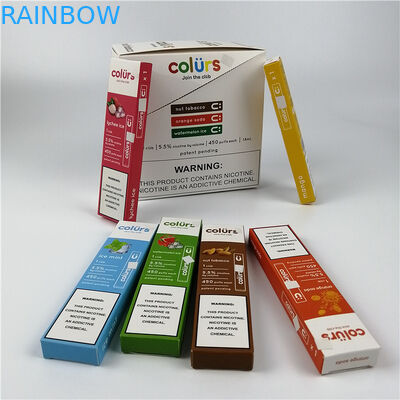 Vape encierra la tarjeta de papel del holograma de Cmyk ampolla el sellado caliente de las cajas