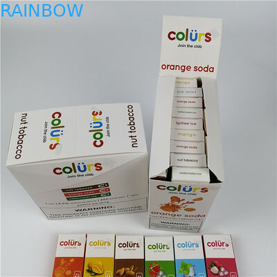 Vape encierra la tarjeta de papel del holograma de Cmyk ampolla el sellado caliente de las cajas