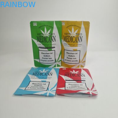 Bolso resistente de la salida del niño de los bolsos de mylar de la prueba del olor de la bolsa de la prueba del niño de las PC de MOQ 100 para el empaquetado gomoso de las galletas de la flor CBD