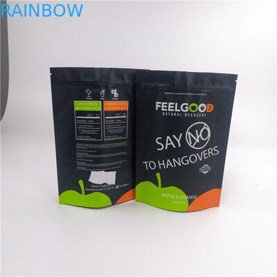 bolso de empaquetado del papel de aluminio de 280g Matt Black VMPET MOPP