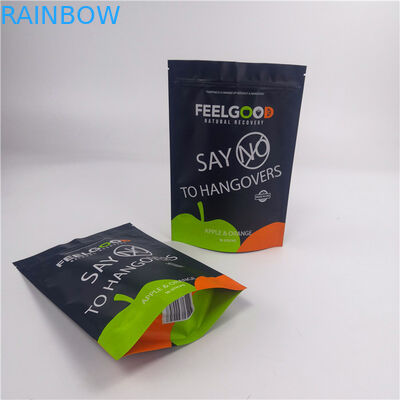 bolso de empaquetado del papel de aluminio de 280g Matt Black VMPET MOPP