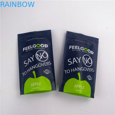 Logotipo modificado para requisitos particulares bolsas permanente de la cremallera de Mylar 110mic de la comida de bocados