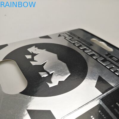 Tarjetas superficiales brillantes de papel de la ampolla de la cápsula del rinoceronte de los 9x12cm