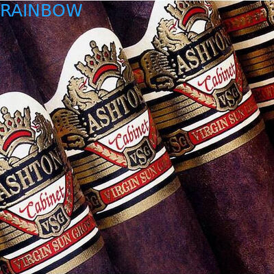 Etiquetas de la manga del encogimiento del sellado de oro del color 70mic de CMYK