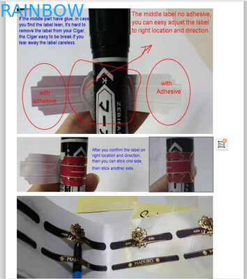 Etiquetas de la manga del encogimiento del sellado de oro del color 70mic de CMYK