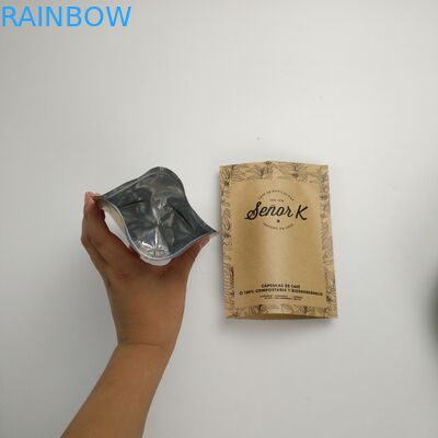 Levántese los bolsos de café de empaquetado Ziplock de los fabricantes 12oz de papel de Brown Kraft del bolso de café de Mylar con la válvula