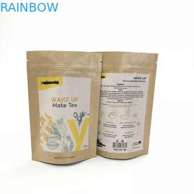 Levántese los fabricantes de empaquetado de papel de Kraft de los bolsos de café de la bolsita del papel de aluminio que empaquetan bolsos de café