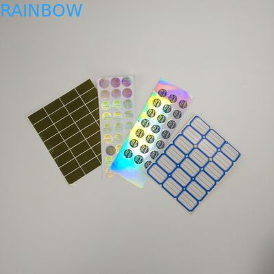 VMPET los 60x60MM 20 micrones de etiqueta olográfica de la película para las botellas