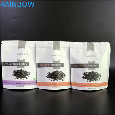 La bolsa del papel de aluminio modificó bolsos para requisitos particulares con Logo Mylar Bags impreso con la cremallera