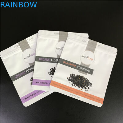 La bolsa del papel de aluminio modificó bolsos para requisitos particulares con Logo Mylar Bags impreso con la cremallera