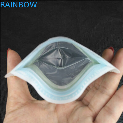 Logo Food Grade Juice Milk de impresión formado especial Jelly Liquid Stand encima de las bolsitas de la forma de la botella