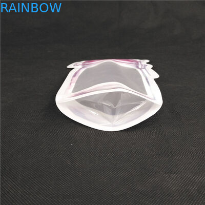 Logo Food Grade Juice Milk de impresión formado especial Jelly Liquid Stand encima de las bolsitas de la forma de la botella