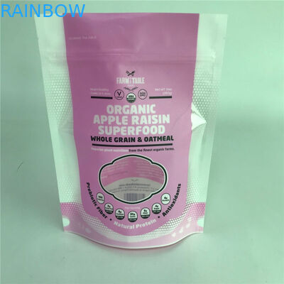 El soporte brillante de la superficie encima de bolsos de empaquetado modificó bolsos para requisitos particulares con la ventana para el acondicionamiento de los alimentos