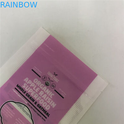 El soporte brillante de la superficie encima de bolsos de empaquetado modificó bolsos para requisitos particulares con la ventana para el acondicionamiento de los alimentos