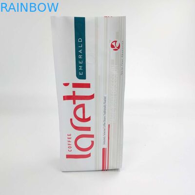 Matt Film Side Gusset Bag que se puede volver a sellar de encargo con la válvula del papel de aluminio para el café Bean Packaging Pouch
