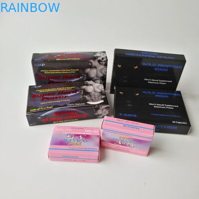 Embalaje rectangular de empaquetado de encargo B de papel del maquillaje de la pestaña brillante de las píldoras de la caja de papel de Logo Recycled Cosmetic Contact Lenses