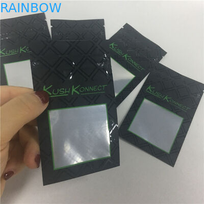 La impresión ULTRAVIOLETA KUSH PE previene a niños de bolsos de apertura del tabaco con la ventana