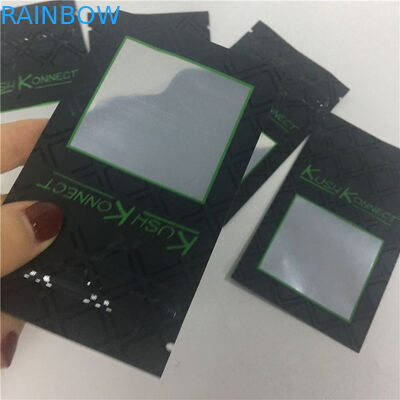 La impresión ULTRAVIOLETA KUSH PE previene a niños de bolsos de apertura del tabaco con la ventana