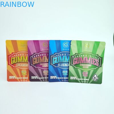 Digitaces que imprimían tres bolsas selladas lado modificaron bolsos para requisitos particulares planos con la cremallera